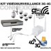 Kit de vidéosurveillance 3G 4G intérieur/extérieur