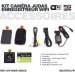 Accessoires Kit camera cachée judas avec micro enregistreur IP WiFi