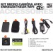 Accessoires Kit micro caméra avec micro enregistreur IP WiFi