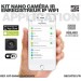 Application iOS Kit nano caméra infrarouge avec micro enregistreur IP WiFi