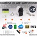 Kit de 2 Smart caméra alarme 3G Wi-Fi HD 1080P, 64Go