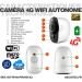 Kit de 2 Smart caméra alarme 4G Wi-Fi HD 1080P, 64Go