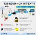 KIT-NDVR-4CH-INT-EXT-4 - Installation facilitée