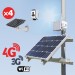 Kit vidéosurveillance 3G 4G autonome solaire avec 4 caméras alarmes solaires Wi-Fi HD 720P