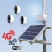 Kit vidéosurveillance 3G 4G autonome solaire avec 3 smart caméras Wi-Fi HD 1080P