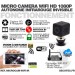 Micro caméra WiFi HD 1080P autonome avec infrarouge invisible
