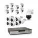 Kit video surveillance 2 To avec 16 cameras AHD 1080P dont 1 caméra PTZ