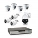Kit vidéo surveillance 1 To avec 8 caméras AHD 1080P dont 1 caméra PTZ