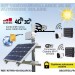 Kit vidéosurveillance 3G 4G autonome solaire avec 3 smart caméra solaire WiFi HD 1080P