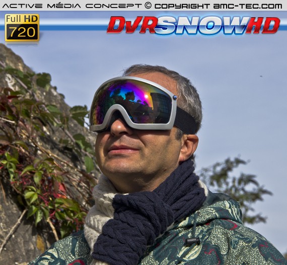Masque de snowboard cam HD