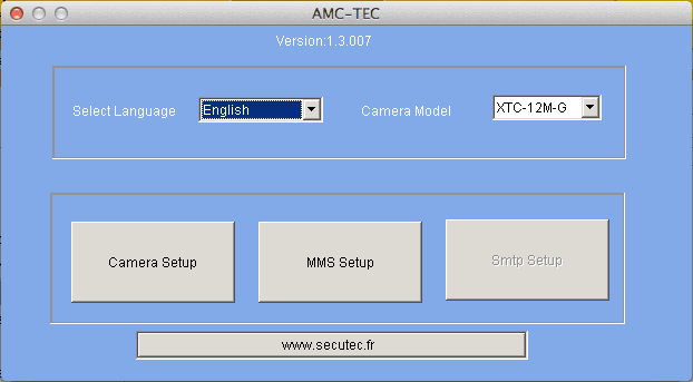 Programme de configuration des XTC